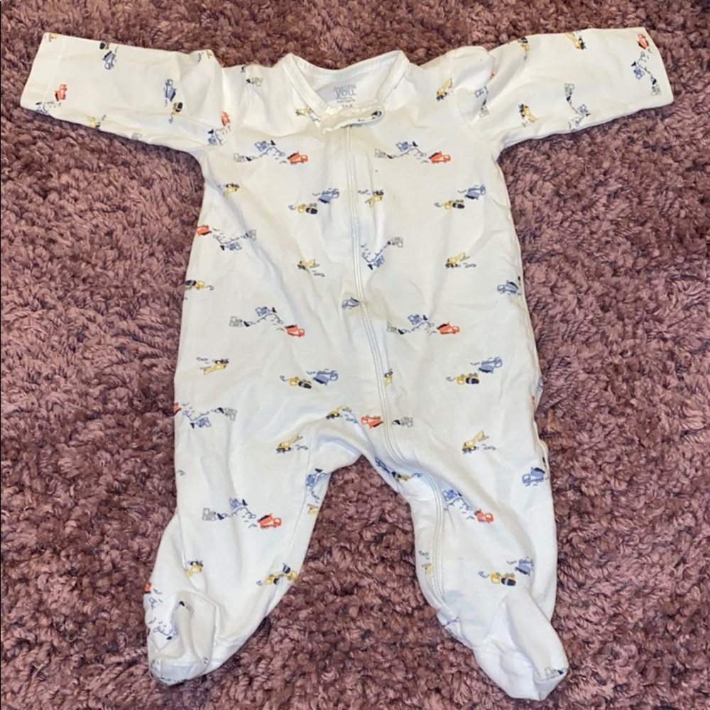 Zip up footie pajamas